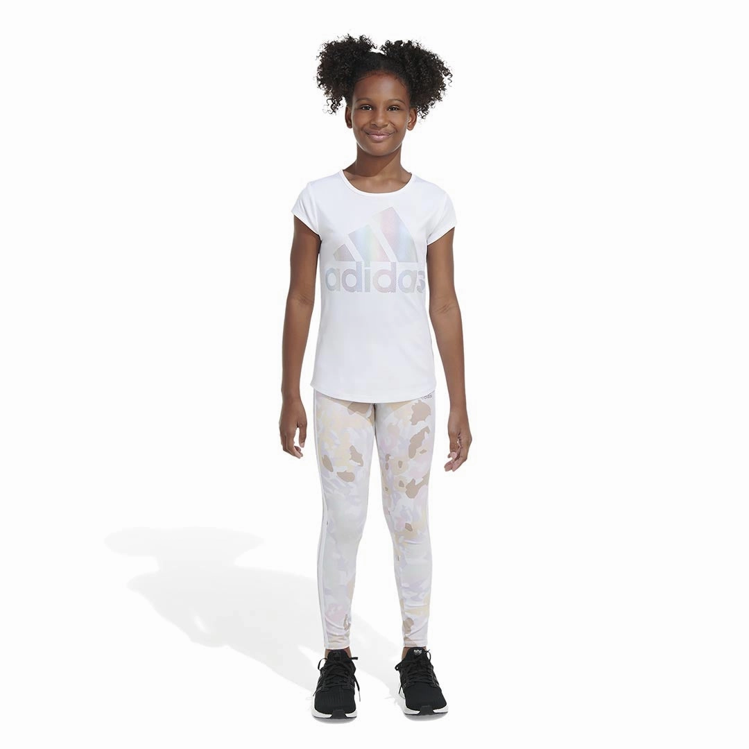 adidas - Girls' (Junior) All Over Print 7/8 Cotton Tights (GB9030)