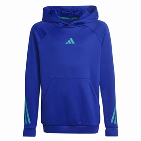 adidas - Kids' (Junior) Train Icons Aeroready 3-Stripes Hoodies (IC7492)