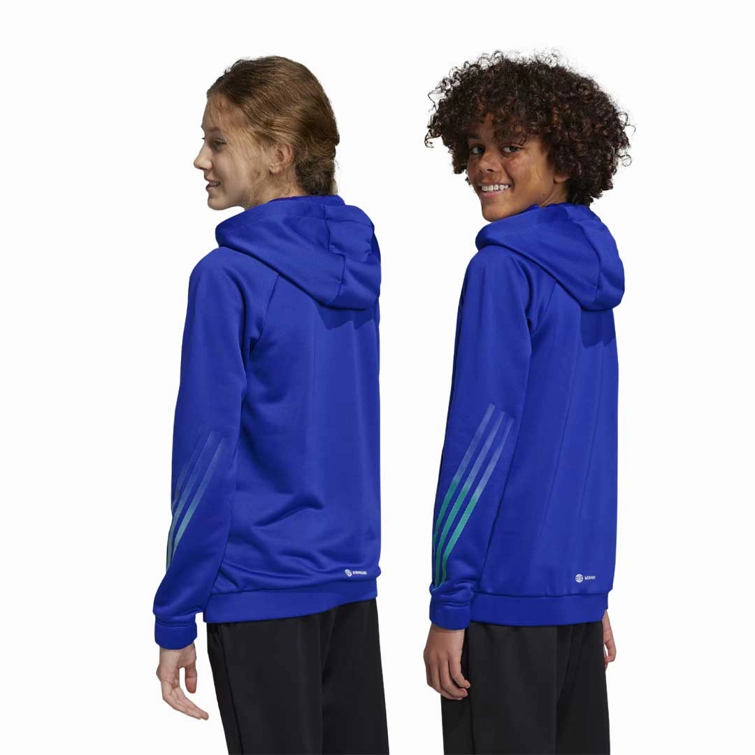 adidas - Kids' (Junior) Train Icons Aeroready 3-Stripes Hoodies (IC7492)
