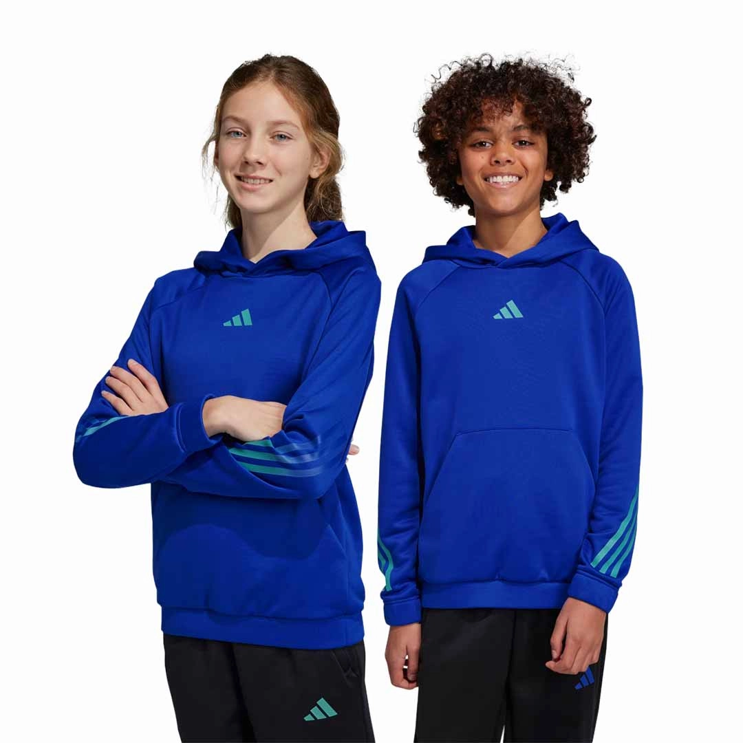 adidas - Kids' (Junior) Train Icons Aeroready 3-Stripes Hoodies (IC7492)
