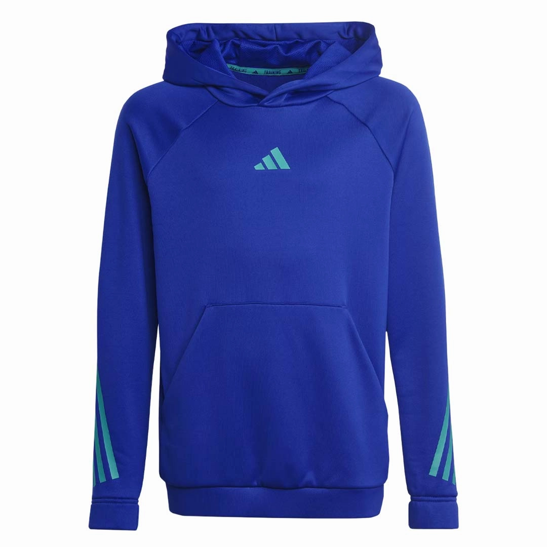adidas - Kids' (Junior) Train Icons Aeroready 3-Stripes Hoodies (IC7492)
