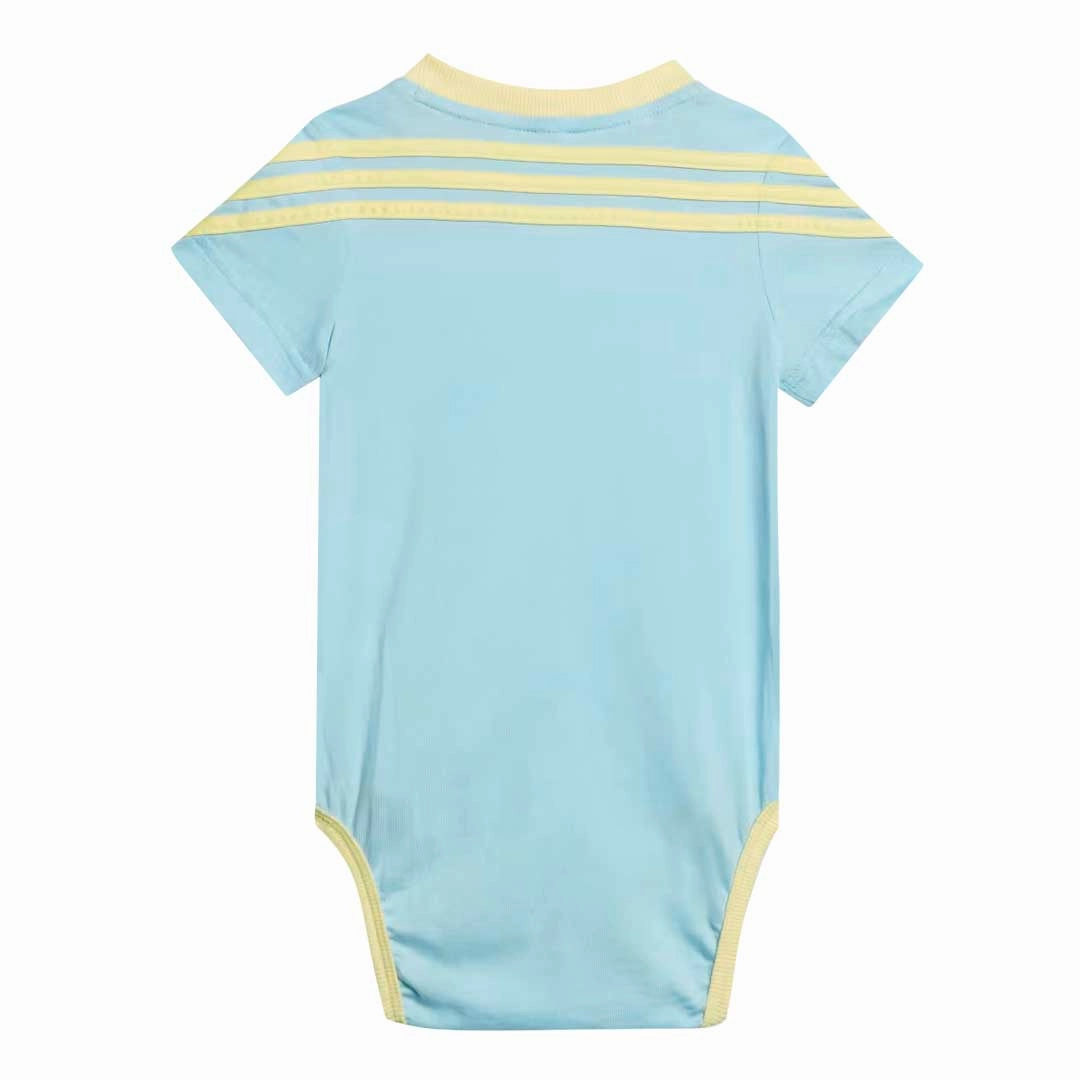 adidas - Kids' (Toddler) 3-Stripes Onesie With Bib (HM6594)