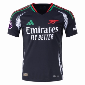 adidas Arsenal Authentic Away Jersey w/ EPL Patch 24/25 (Black)