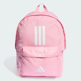ADIDAS BACK-TO-SCHOOL 3 STRIPE BAR PINK/WHITE BACKPACK