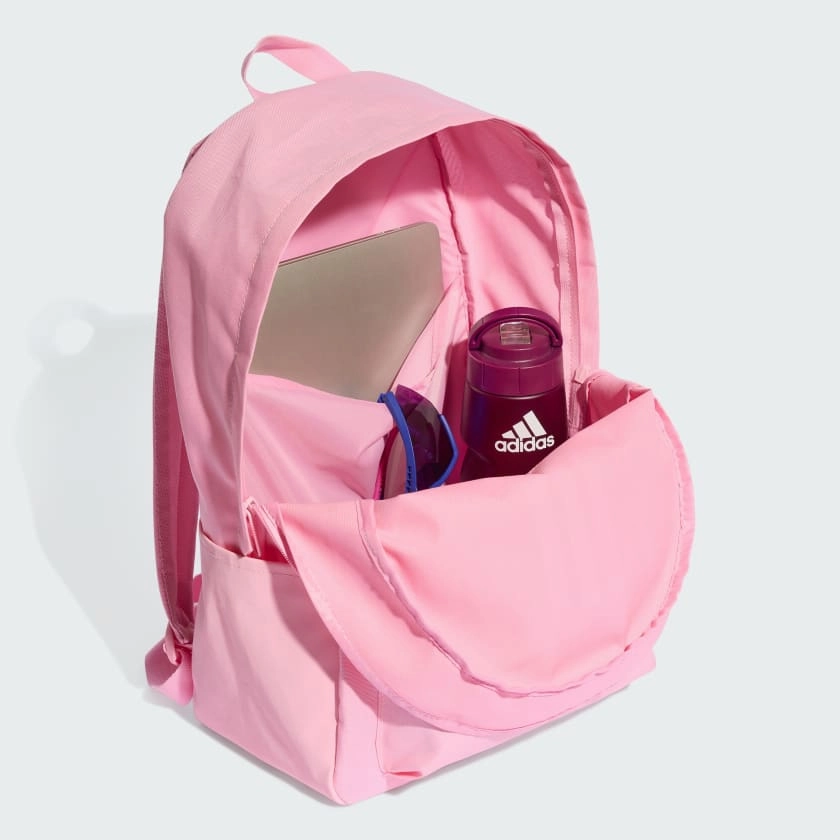 ADIDAS BACK-TO-SCHOOL 3 STRIPE BAR PINK/WHITE BACKPACK