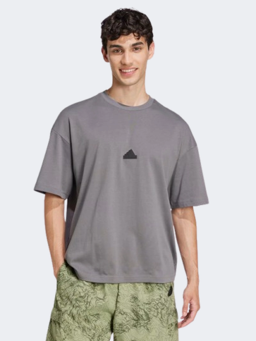 Adidas City Escape Men Sportswear T-Shirt Grey Four