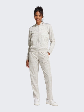 Adidas Essential 3 Stripes Women Sportswear Tracksuit Multicolor/Beige