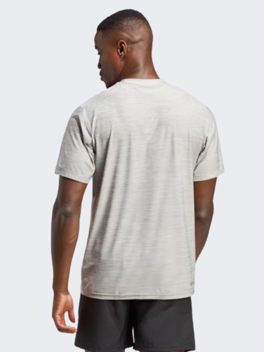 Adidas Essential Stretch Men Training T-Shirt Solid Grey/Black