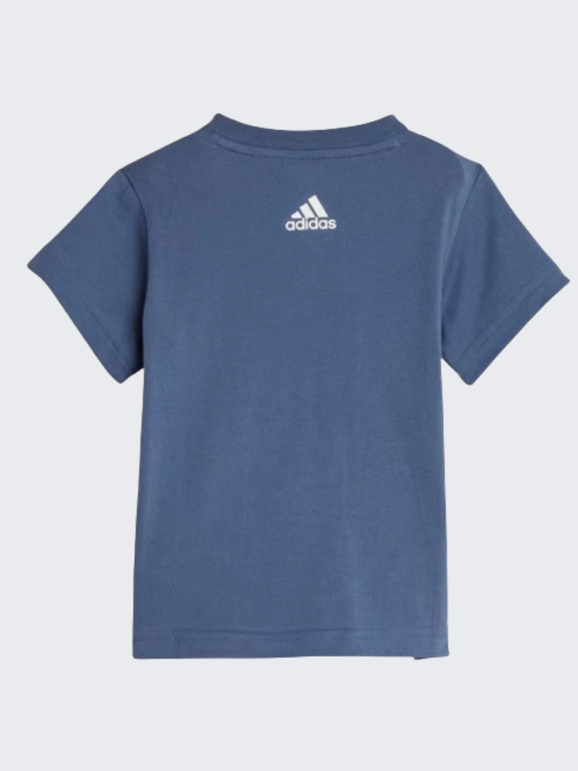 Adidas Essentials Lineage Baby Boys Sportswear Set Ink/Green Spark