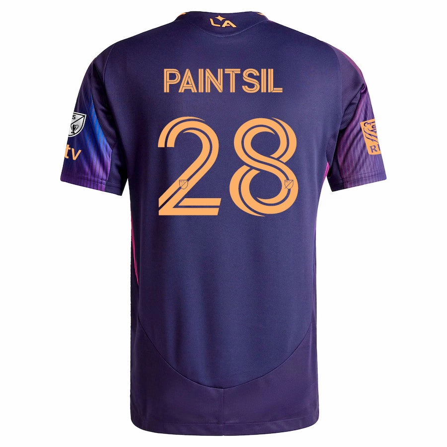 adidas Joseph Paintsil LA Galaxy Authentic Away Jersey w/ MLS   Apple TV   RBC Sponsor 25/26 (Purple)