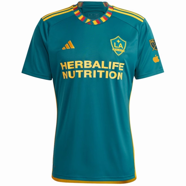 adidas LA Galaxy Brugman Away Jersey w/ MLS   Apple TV Patches 23/24 (Green/Yellow)