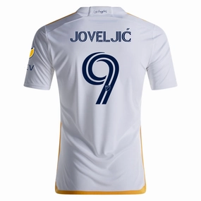 adidas LA Galaxy Dejan Joveljić Home Jersey w/ MLS   Apple TV Patches 24/25 (White/Yellow/Navy)