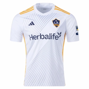 adidas LA Galaxy Home Jersey w/ MLS   Apple TV Patches 24/25 (White/Yellow/Navy)