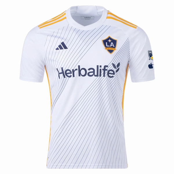 adidas LA Galaxy Home Jersey w/ MLS   Apple TV Patches 24/25 (White/Yellow/Navy)