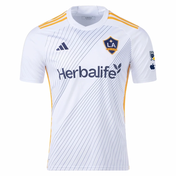 adidas LA Galaxy Marco Delgado Home Jersey w/ MLS   Apple TV Patches 24/25 (White/Yellow/Navy)