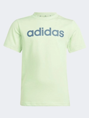 Adidas Linear Little Girls Sportswear T-Shirt Green Spark/Ink