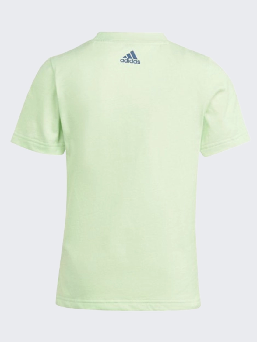 Adidas Linear Little Girls Sportswear T-Shirt Green Spark/Ink