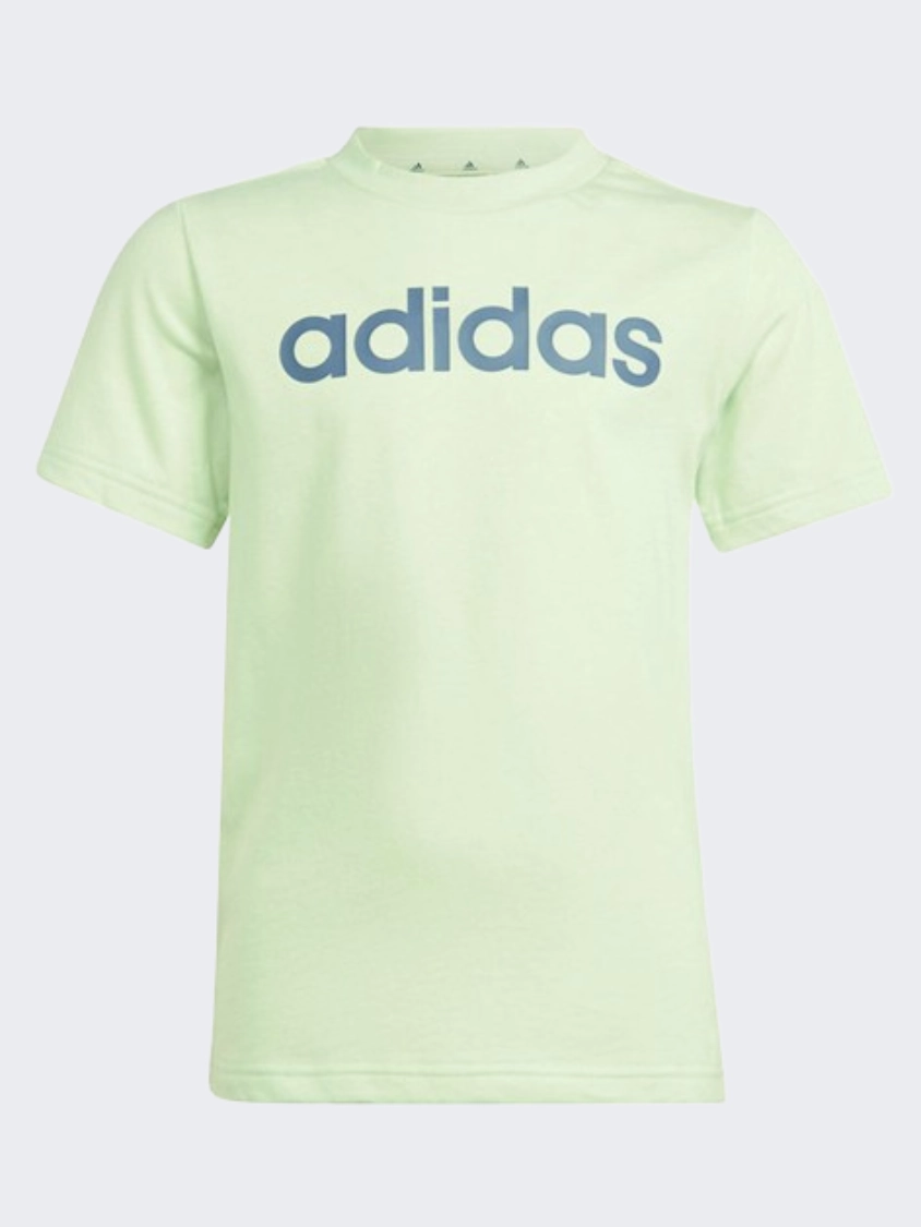 Adidas Linear Little Girls Sportswear T-Shirt Green Spark/Ink