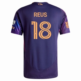 adidas Marco Reus LA Galaxy Authentic Away Jersey w/ MLS   Apple TV   RBC Sponsor 25/26 (Purple)