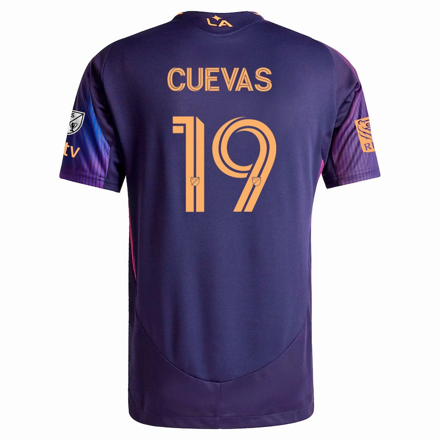 adidas Mauricio Cuevas LA Galaxy Authentic Away Jersey w/ MLS   Apple TV   RBC Sponsor 25/26 (Purple)