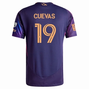 adidas Mauricio Cuevas LA Galaxy Authentic Away Jersey w/ MLS   Apple TV   RBC Sponsor 25/26 (Purple)