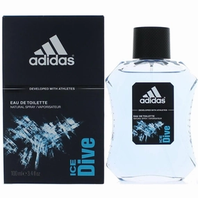 Adidas Men's Eau De Toilette - Ice Dive with Aromatic Spicy Fragrance, 3.4 oz