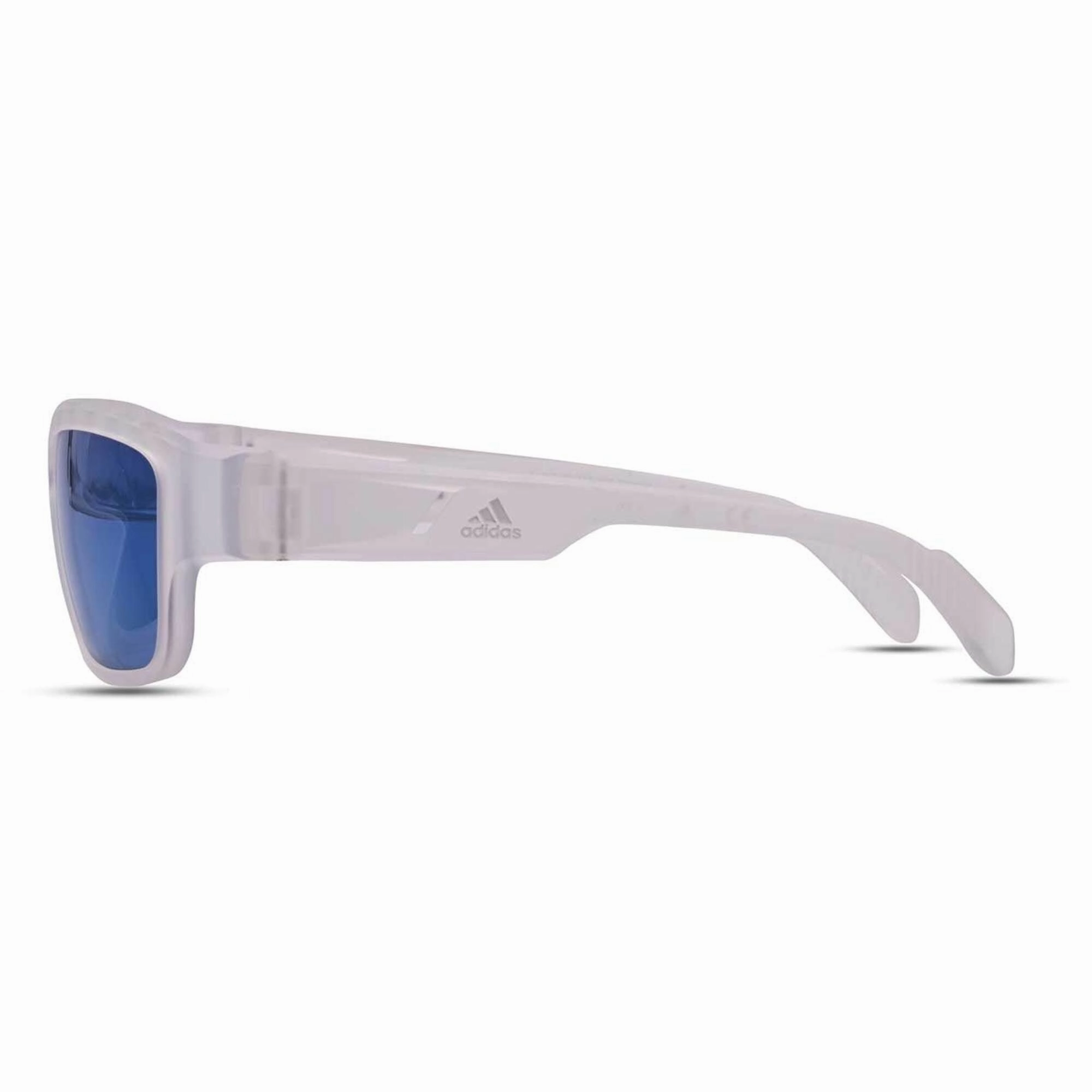 Adidas Men's Sunglasses - Crystal Rectangular Frame Blue Lens | ADIDAS SP0007 26X