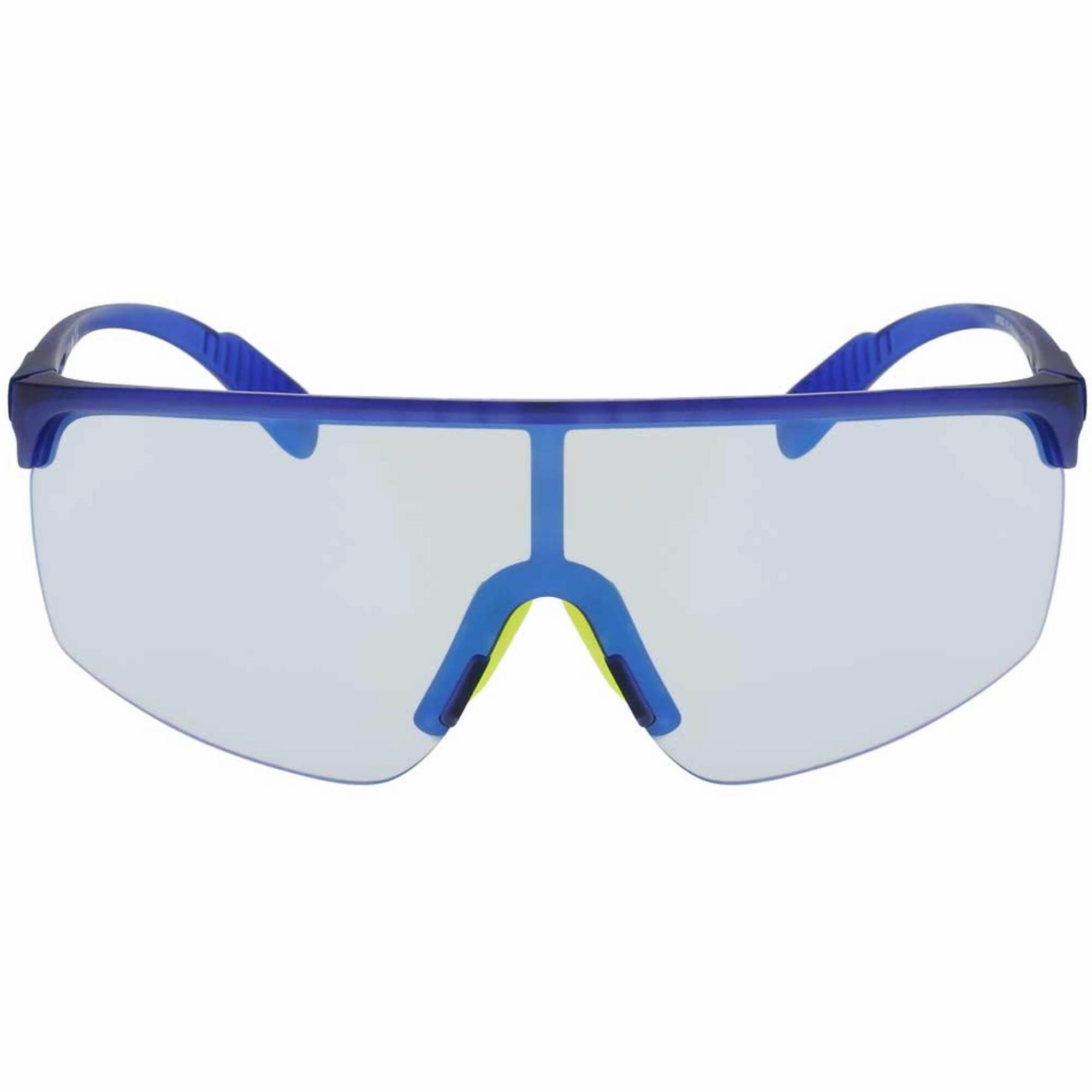 Adidas Men's Sunglasses - Matte Blue Shield Frame Mirrored Lens | ADIDAS SP0005 91X