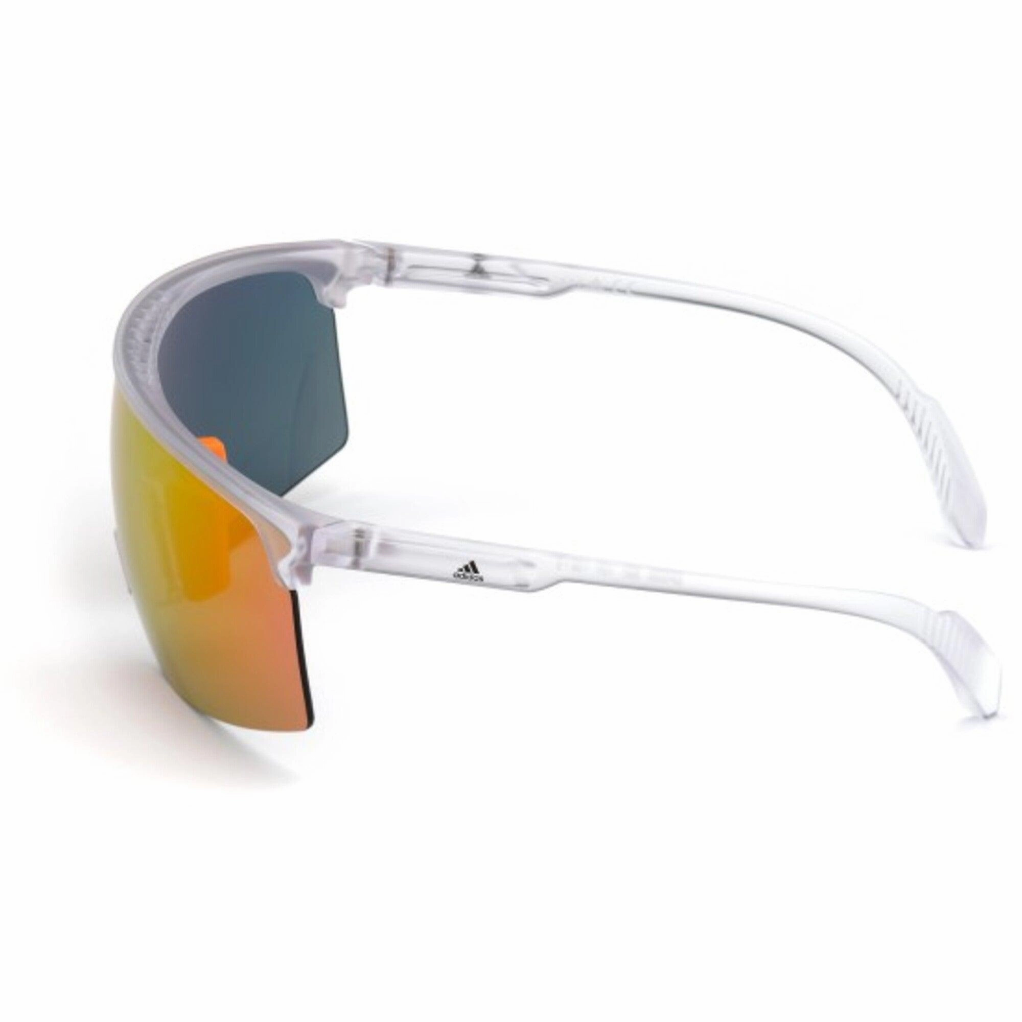 Adidas Men's Sunglasses - Shield Frame Smoke Orange Mirrored Lens | ADIDAS SP0005 26C