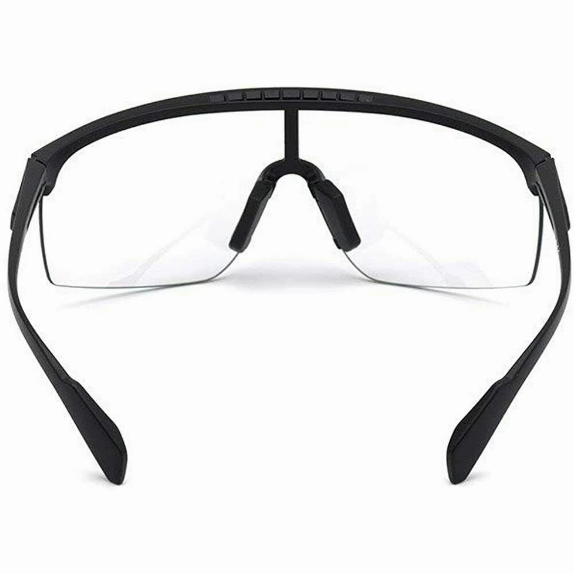 Adidas Men's Sunglasses - Shiny Black Half Rim Frame Smoke Lens | ADIDAS SP0005 01A
