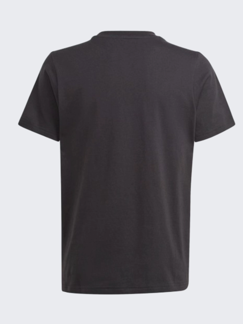 Adidas Messi Graphic Kids Boys Football T-Shirt Black/Grey/Orange