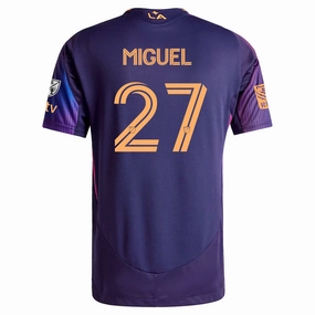 adidas Miguel Berry LA Galaxy Authentic Away Jersey w/ MLS   Apple TV   RBC Sponsor 25/26 (Purple) (Copy)