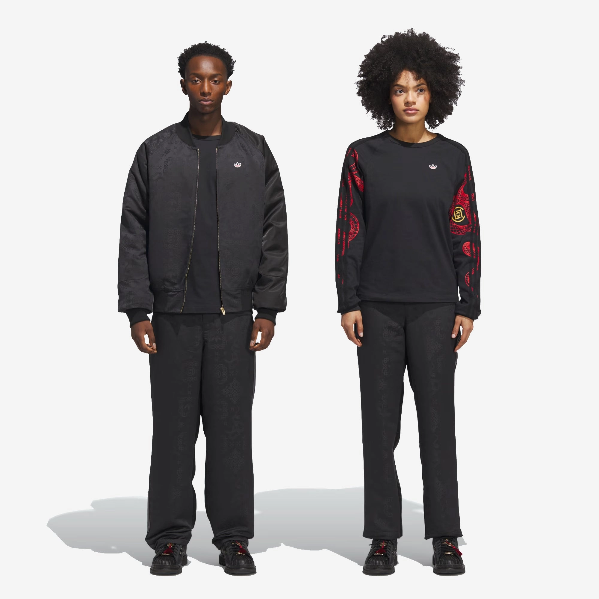 Adidas Originals | CLOT ALLOVER PRINT PANTS BY EDISON CHEN { BLACK