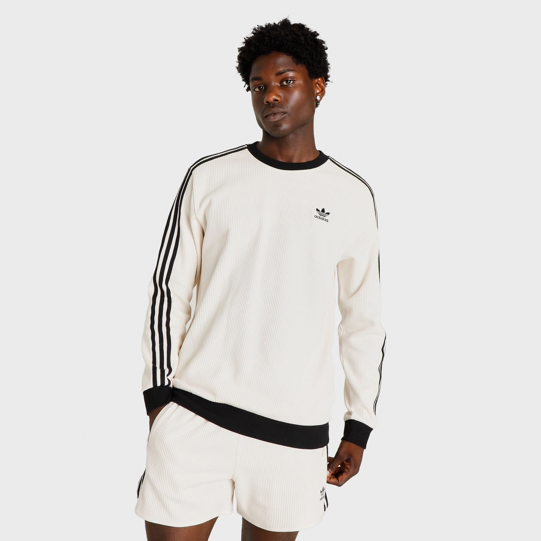adidas Originals Adicolor Classics Waffle Crewneck / Wonder White