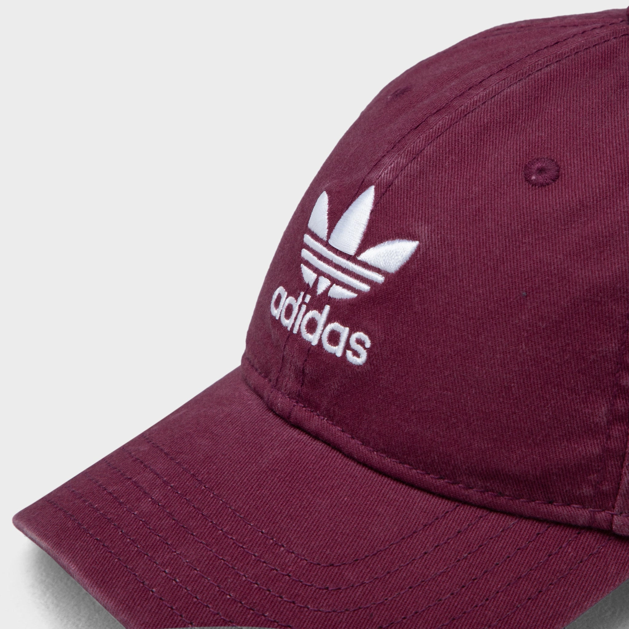 adidas Originals Relaxed Strapback Cap / Dark Red