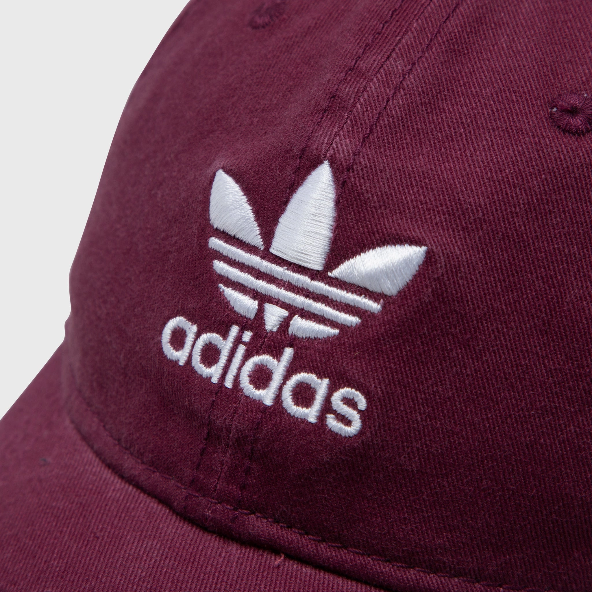 adidas Originals Relaxed Strapback Cap / Dark Red