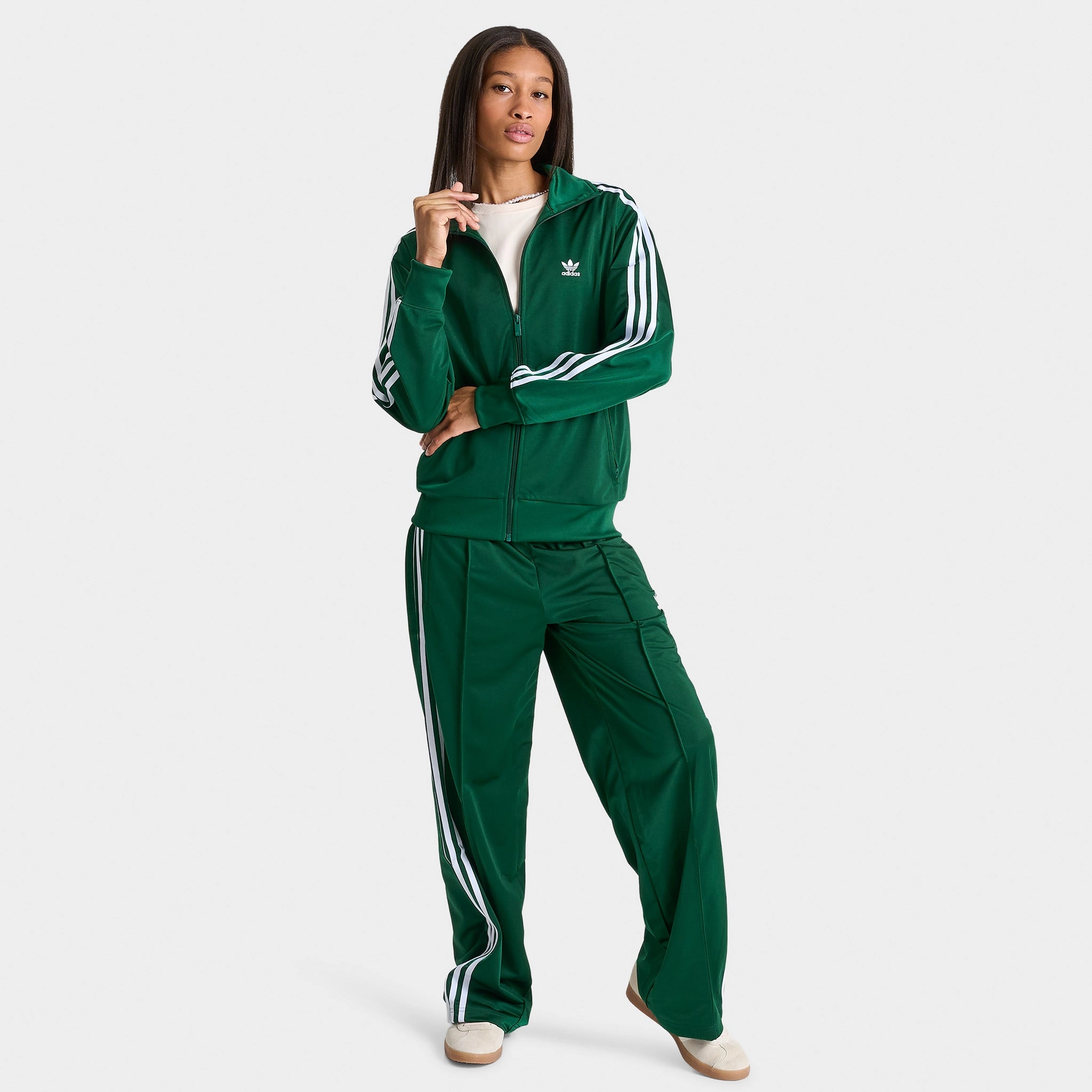 adidas Originals Women's Adicolor Firebird Track Jacket / Collegiate Green