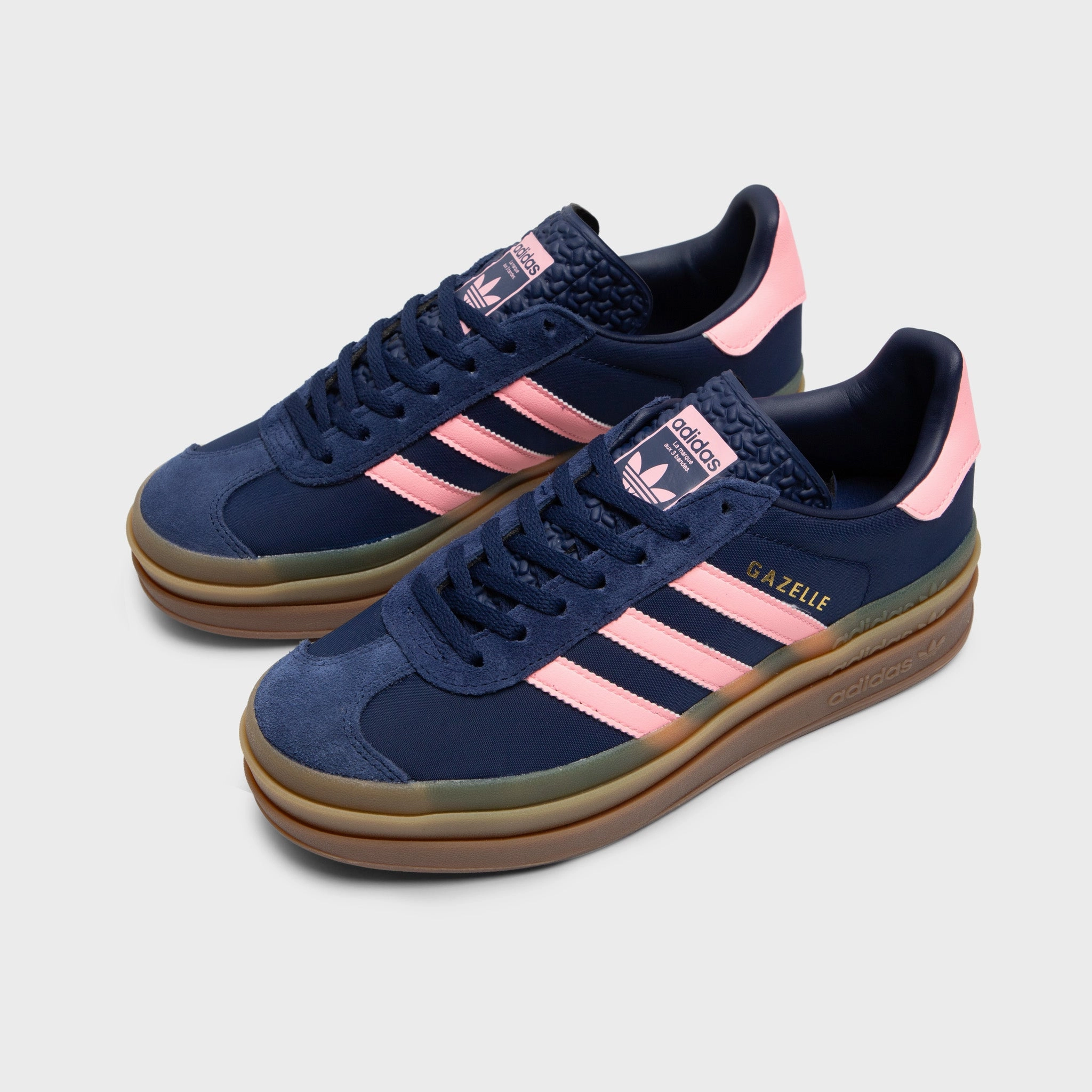 adidas Originals Women's Gazelle Bold Dark Blue / Pink