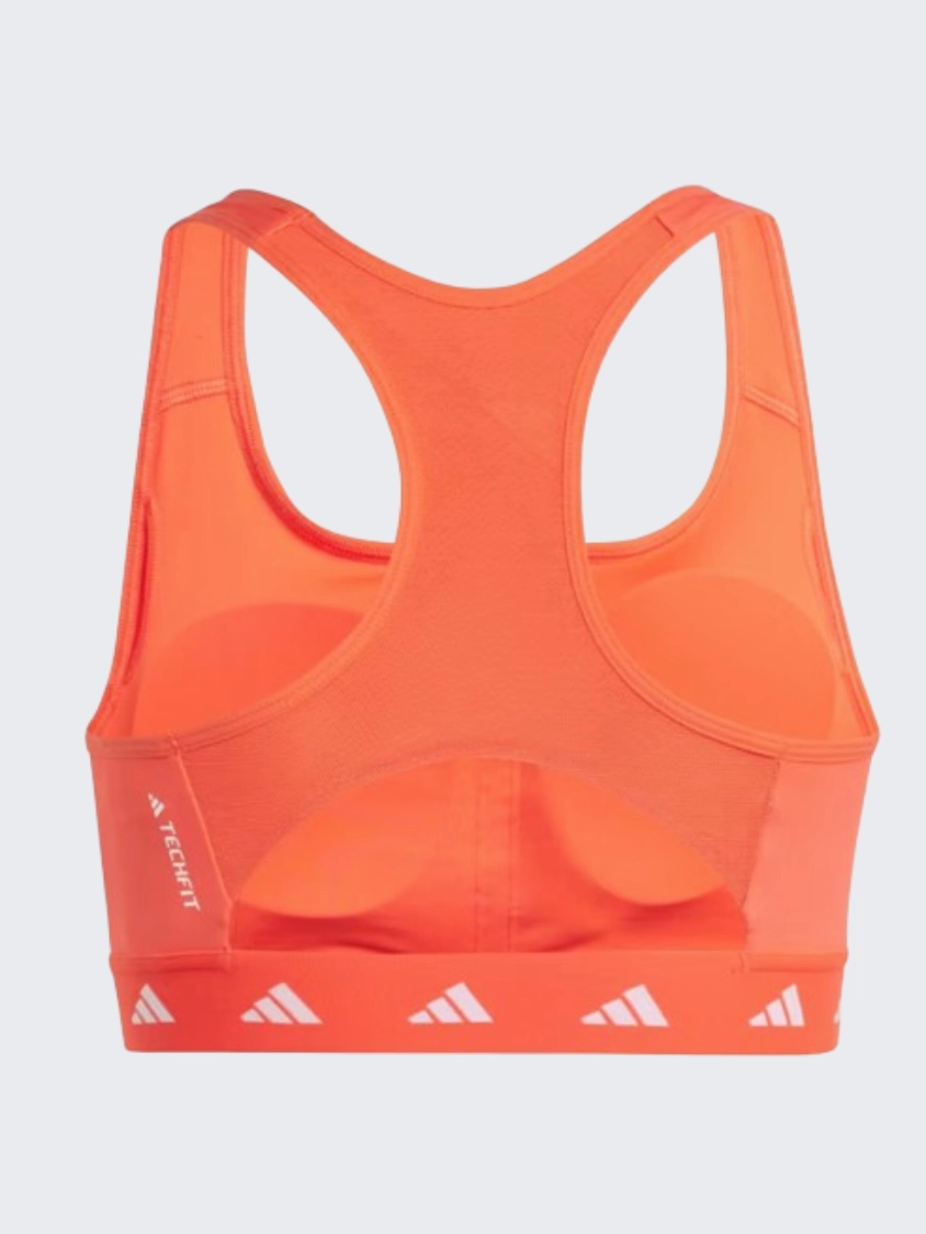 Adidas Powerreact Women Training Bra Bright Red