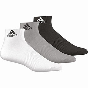 adidas Quarter Performance Ankle Thin 3PP 9er Pack. Größe:35-38;Farbe:Grau/Weiß/Schwarz (AA2322)