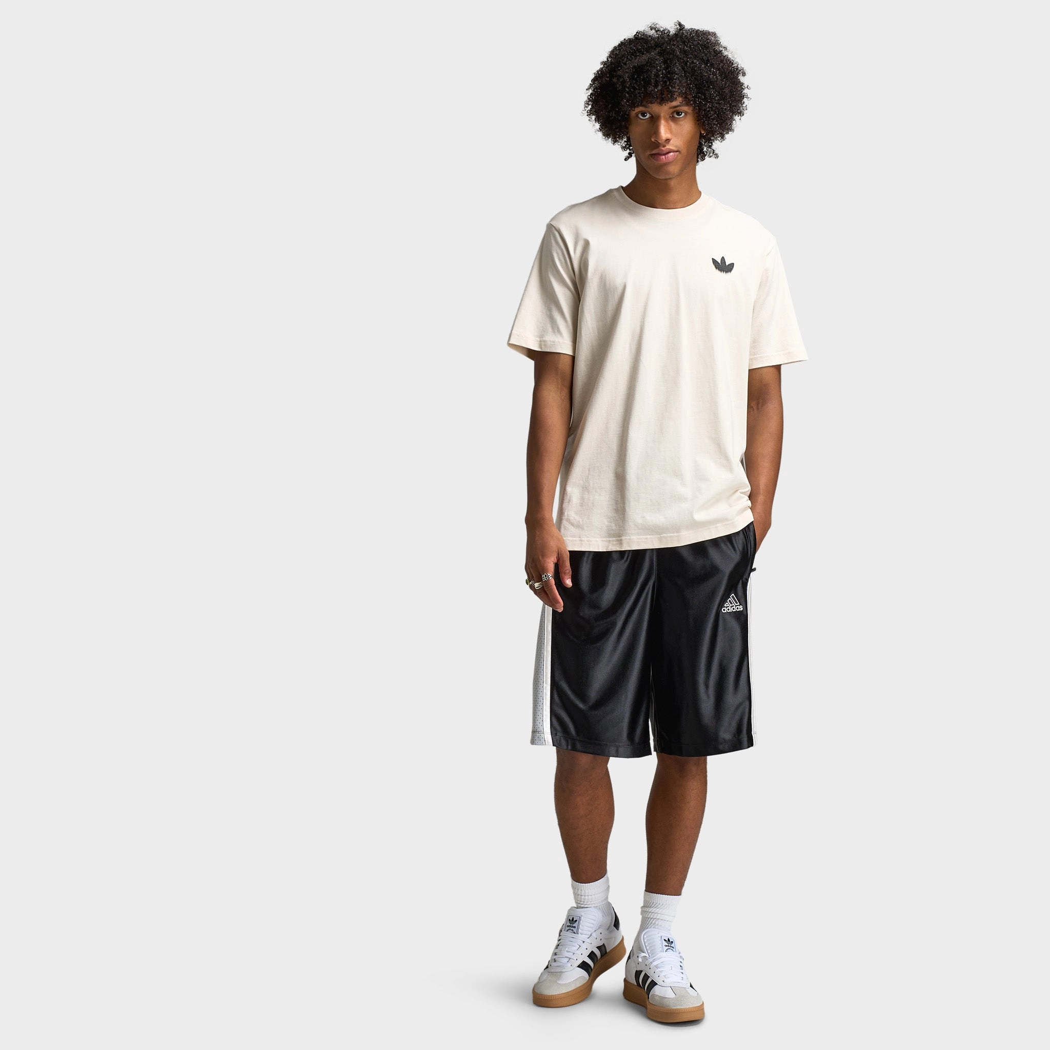 adidas Skeleton Graphic T-Shirt / Wonder White