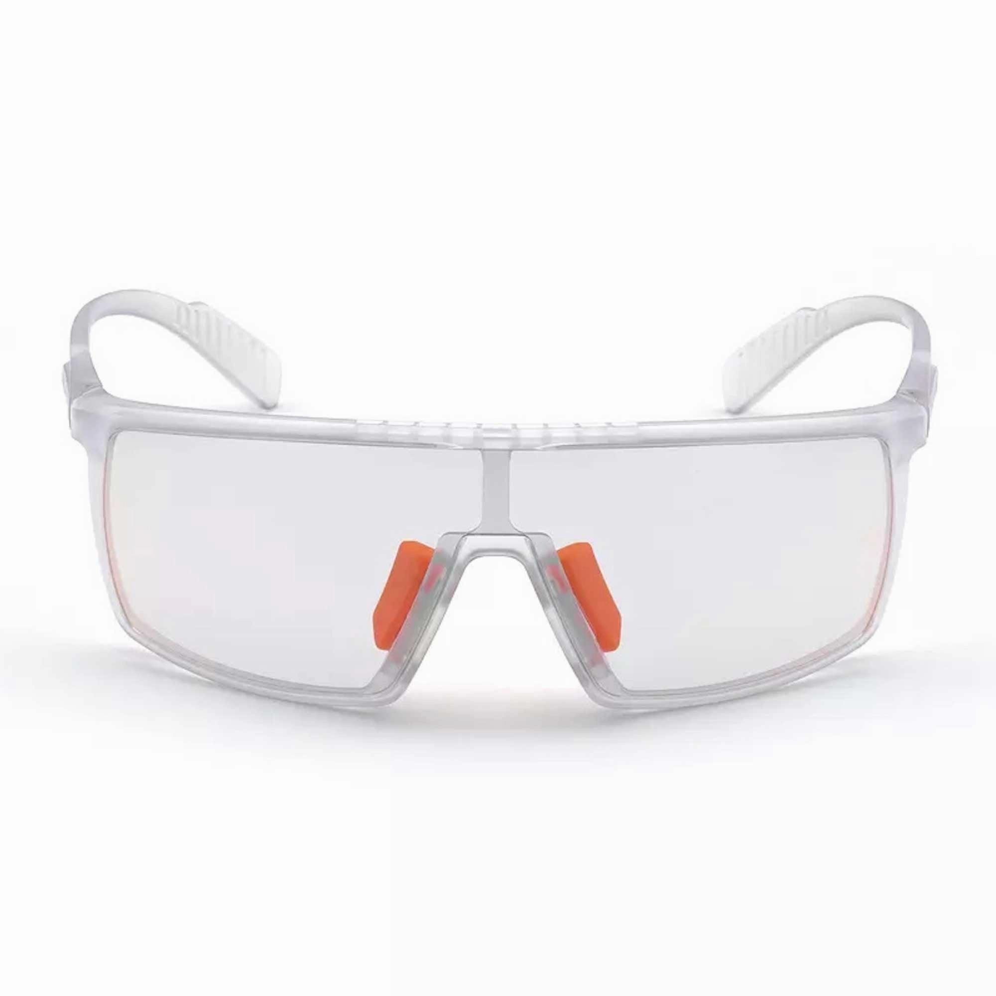 Adidas Unisex Sunglasses - Crystal Frame Smoke Mirrored Lens | ADIDAS SP0004 26C