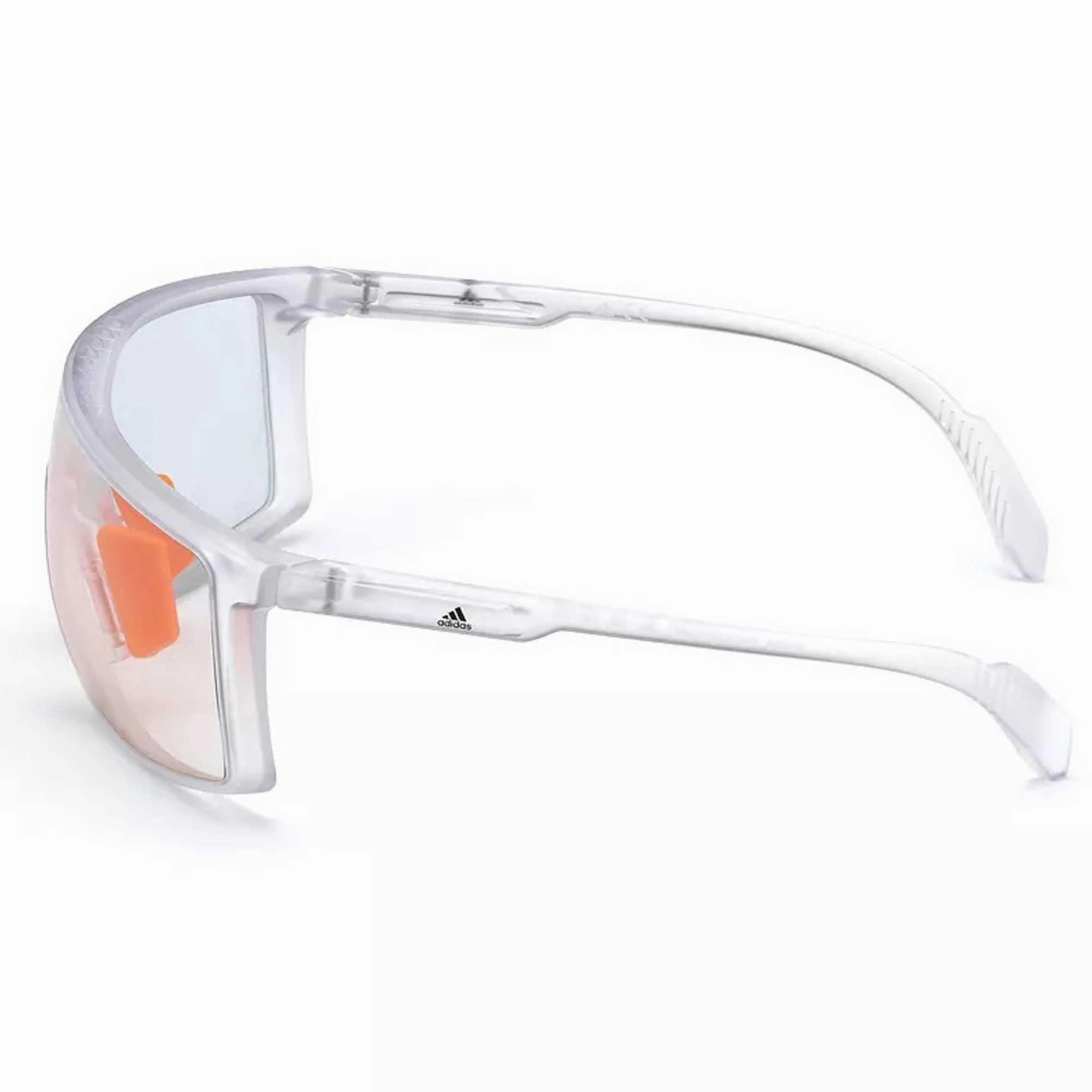 Adidas Unisex Sunglasses - Crystal Frame Smoke Mirrored Lens | ADIDAS SP0004 26C