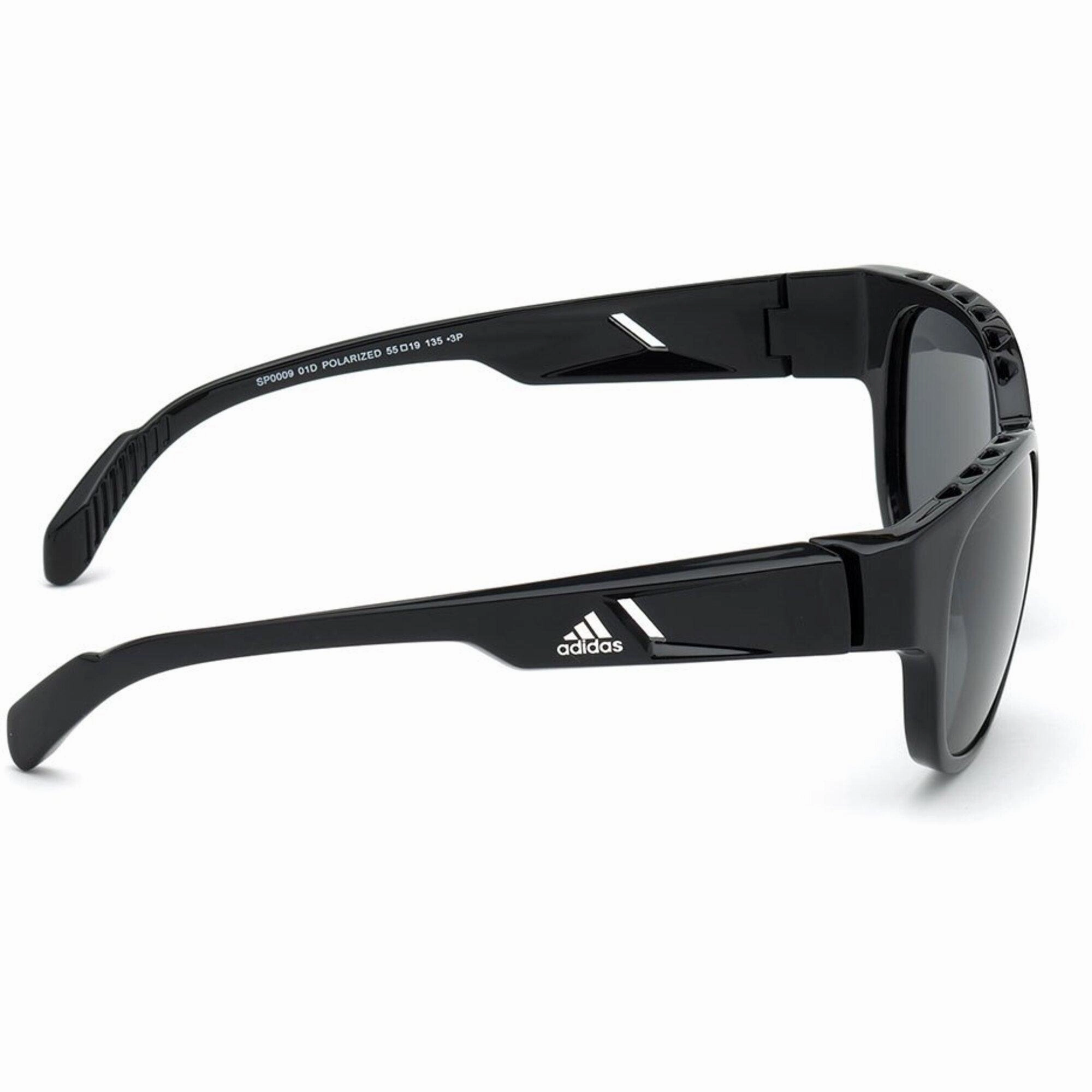 Adidas Unisex Sunglasses - Full Rim Frame Smoke Polarized Lens | ADIDAS SP0009 01D