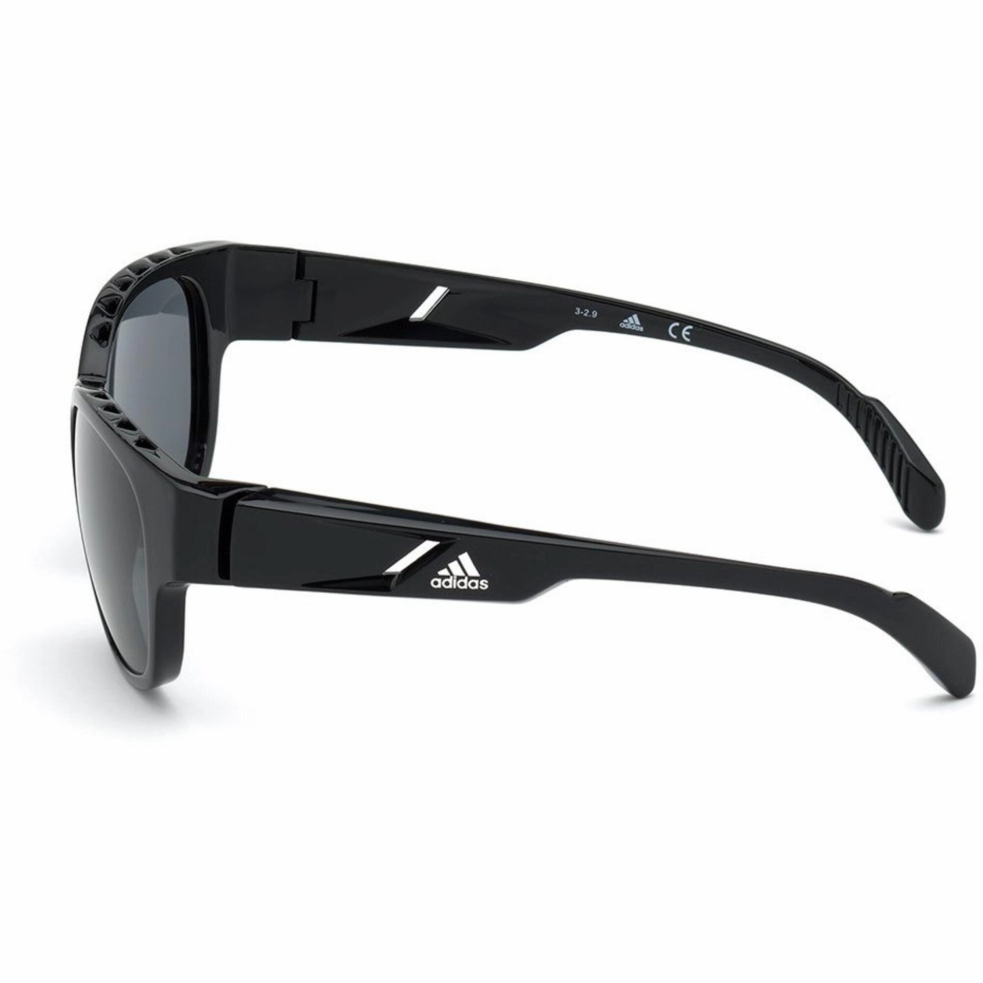Adidas Unisex Sunglasses - Full Rim Frame Smoke Polarized Lens | ADIDAS SP0009 01D