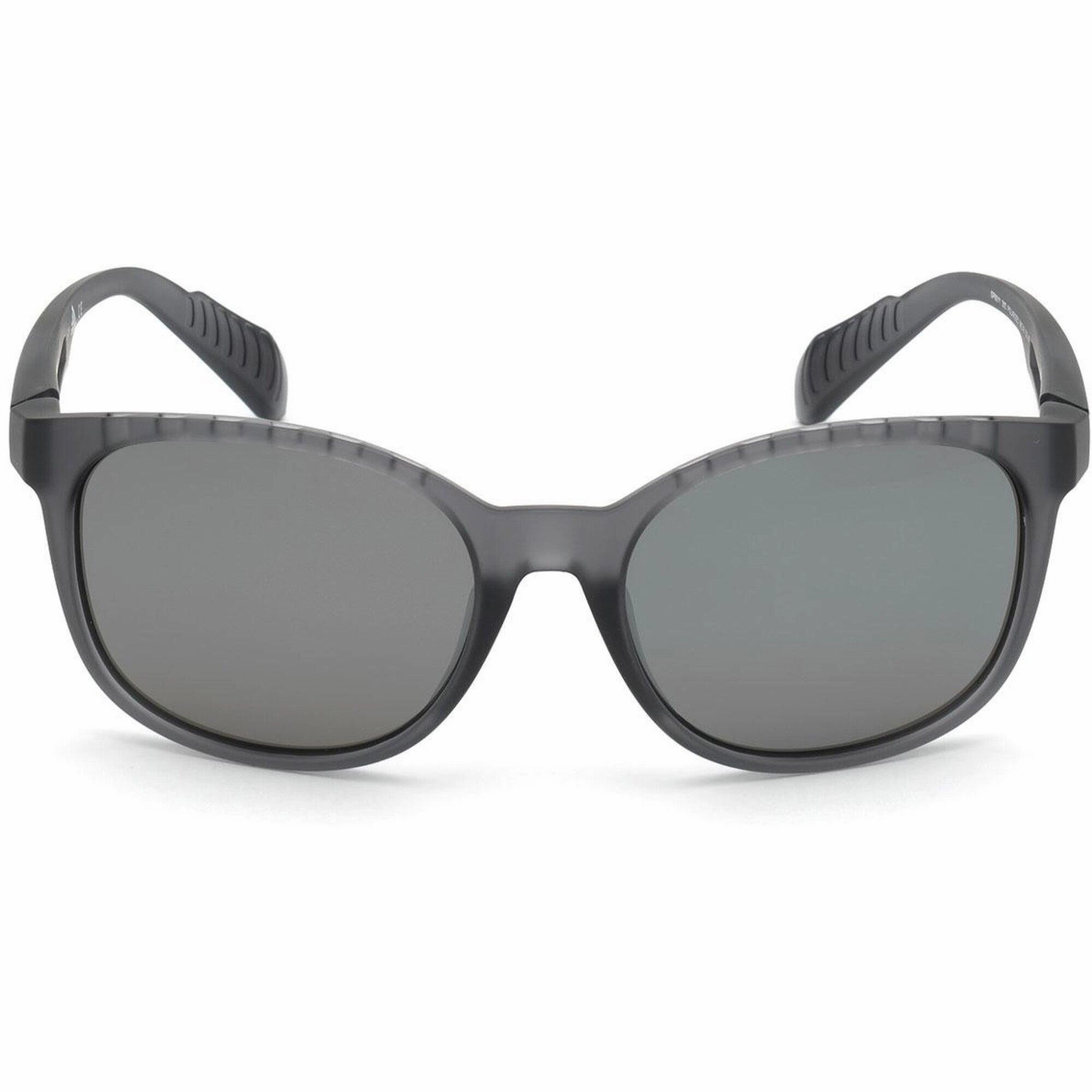 Adidas Unisex Sunglasses - Grey Frame Smoke Mirror Polarized Lens | ADIDAS SP0011 20D