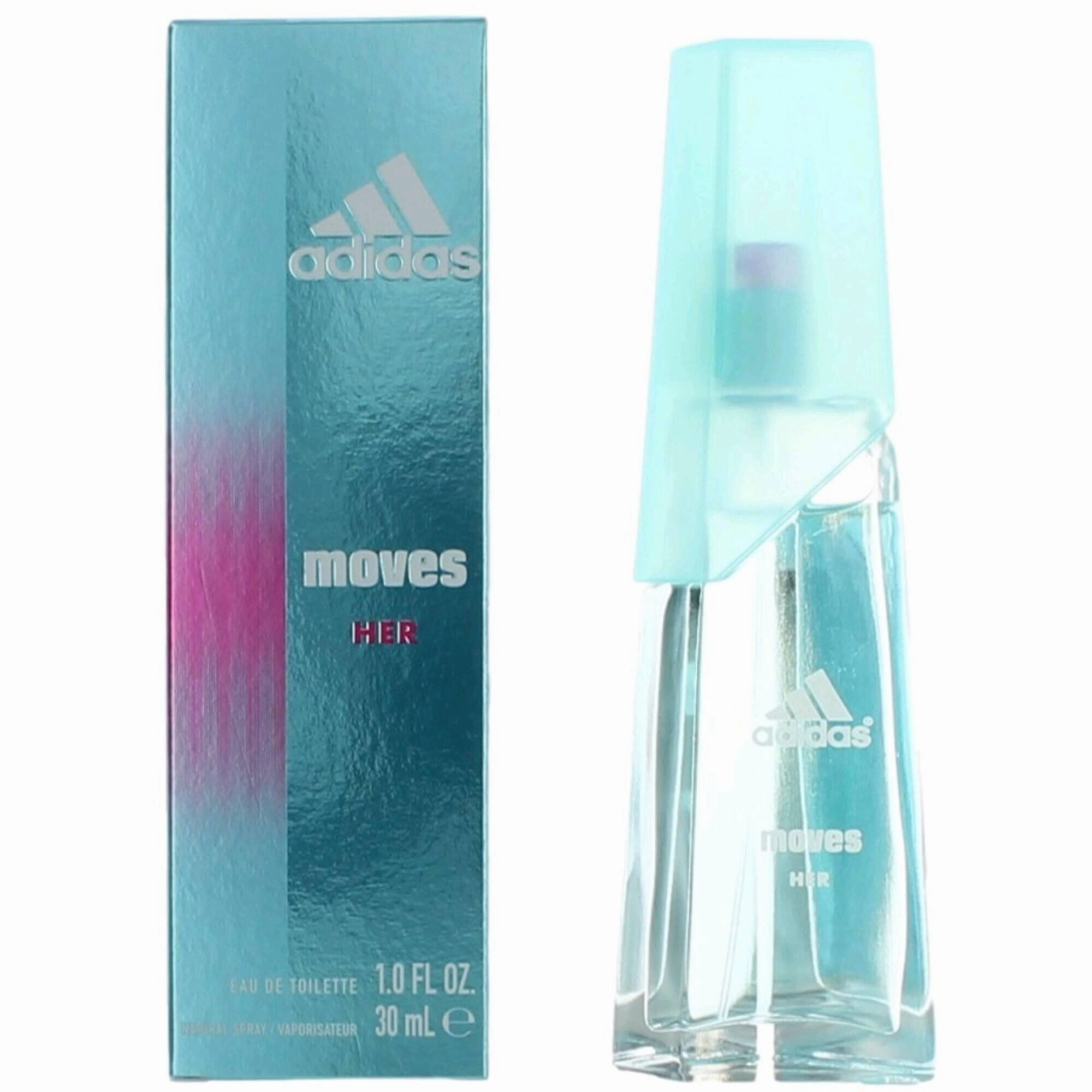 Adidas Women's Eau De Toilette Spray - Moves with Light-Hearted Fragrance, 1 oz