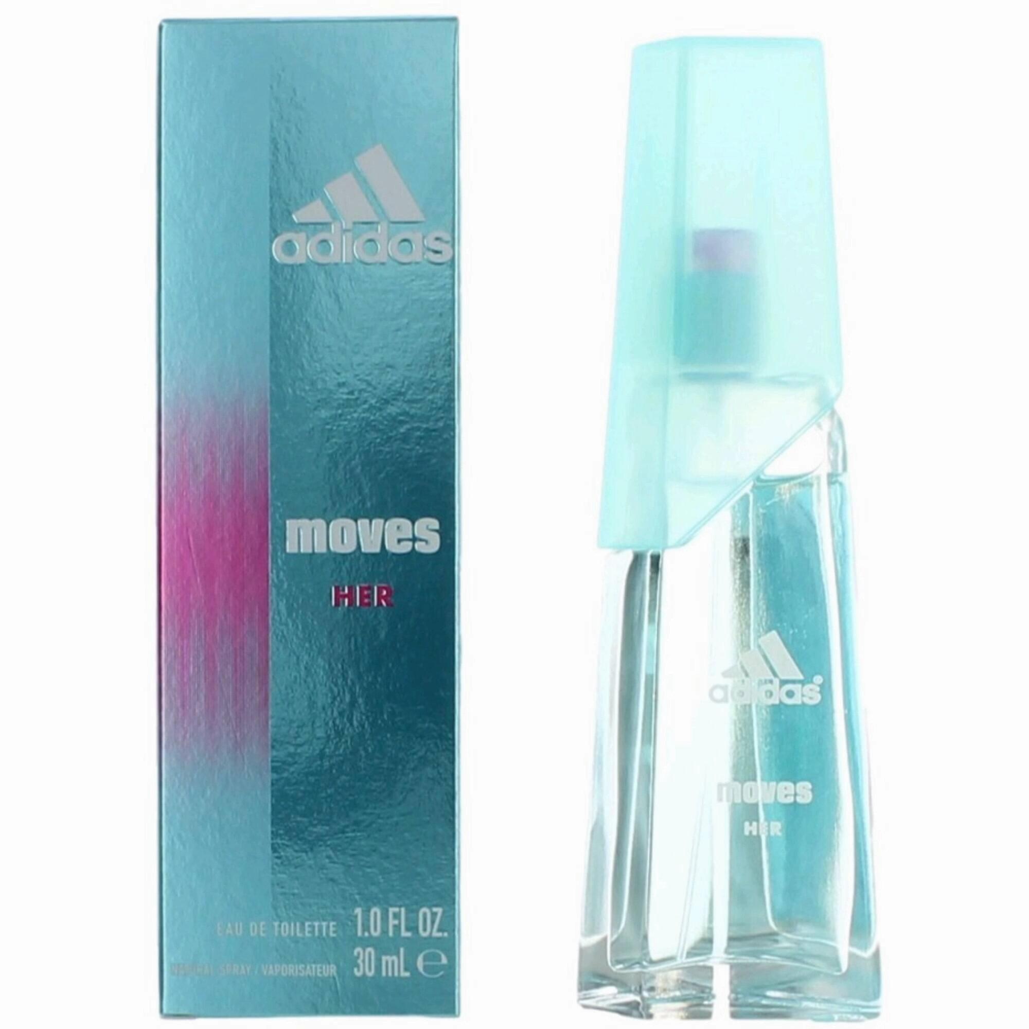 Adidas Women's Eau De Toilette Spray - Moves with Light-Hearted Fragrance, 1 oz