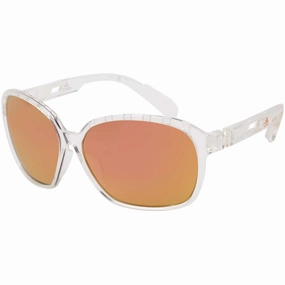 Adidas Women's Sunglasses - Crystal Full Rim Frame Brown Lens | ADIDAS SP0013 26G