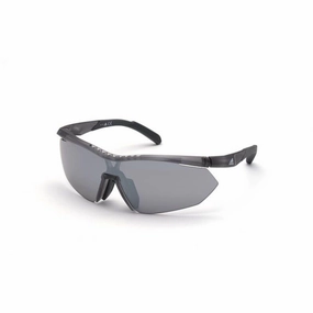 Adidas Women's Sunglasses - Grey Shield Frame Smoke Mirror Lens | ADIDAS SP0016 20C
